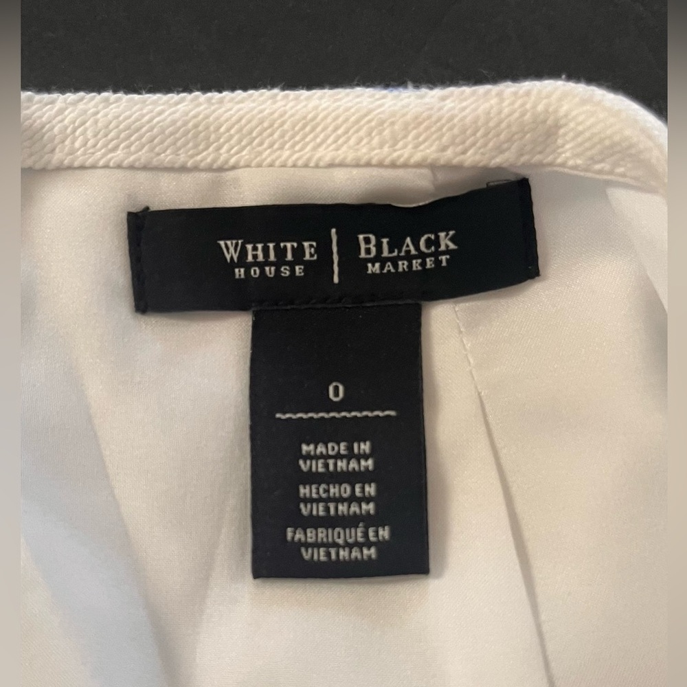 White House Black Market Pencil Skirt Womens 0 Coastal Nautical Office Siren Y2K - Picture 4 of 8